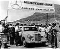 Karl Kling und Rainer Günzler gewinnen auf Mercedes-Benz 190 D die Afrika-Rallye von Algier nach Kapstadt, 1959. 